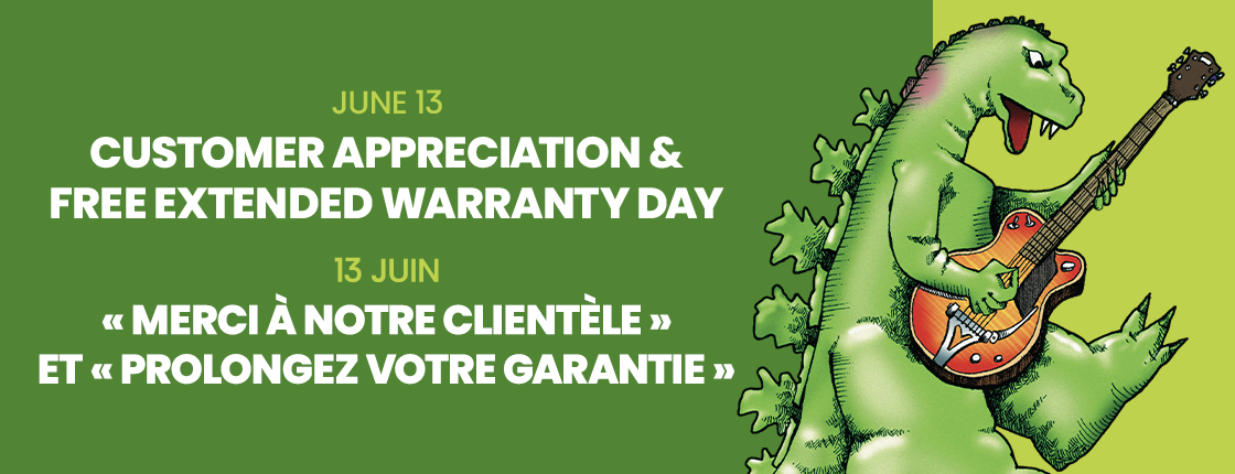 Customer Appreciation & FREE Extended Warranty Day - Saturday, June 13